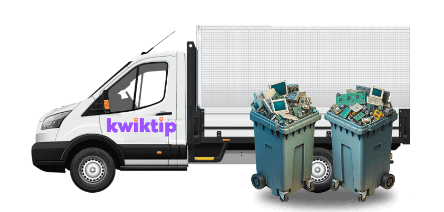 KwikTip - Electronic Waste Removal - 900 x 900 e-waste, weee, removal in bins